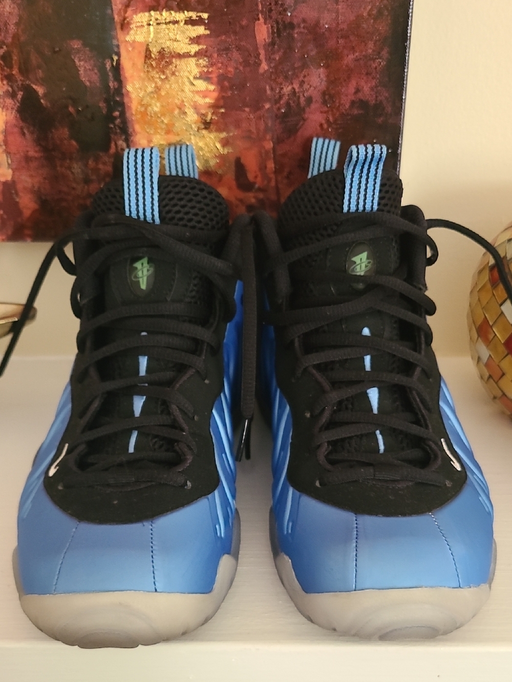 Blue Foamposite Runner Sneakers